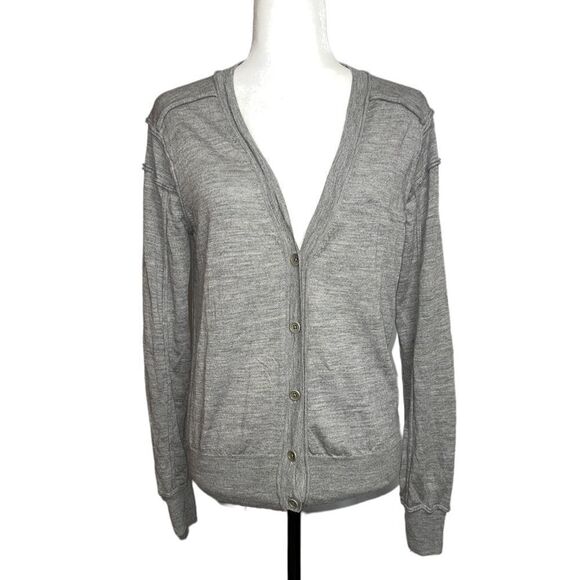 country Road 100% Australian Merino Fine Wool Button Cardigan Sweater - Picture 1 of 8